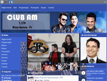 Tablet Screenshot of clubamnovaaurora.com.br